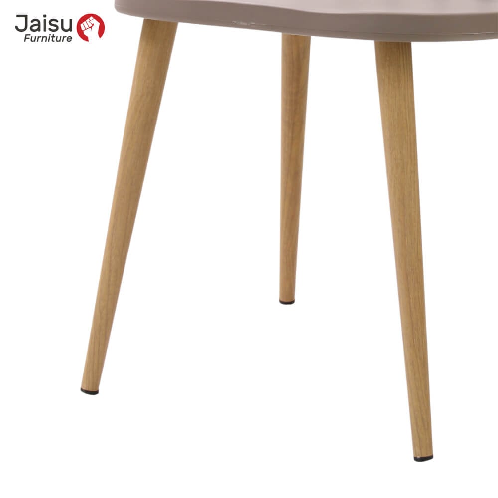 เก้าอี้พลาสติกมีพนักพิง Jaisu รุ่น 8311A ขนาด 77 ซม. สีเทา